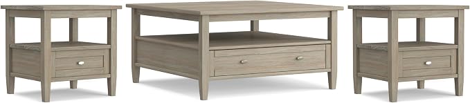 SIMPLIHOME Warm Shaker Solid Wood Transitional-Style 36-inch Wide Coffee Table by SimpliHome