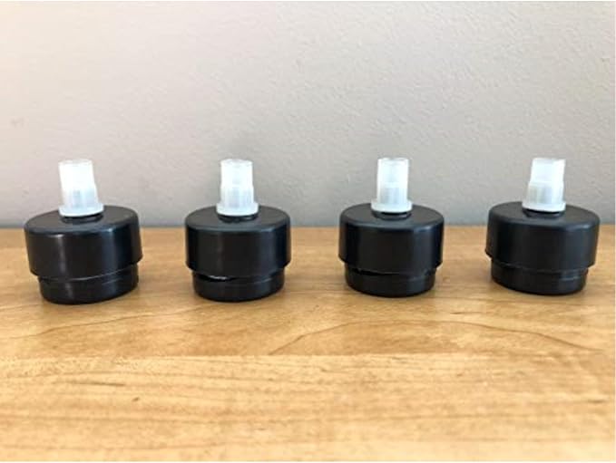 Shepherd Pack of 4 Self-Leveling Table Glides, 1/4" Threaded Stem - Image 2