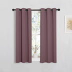 NICETOWN Bedroom Curtain Panels Blackout Draperies, 1 Pair, 29 by 45 inches by NICETOWN