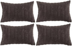 Fancy Homi 4 Packs Decorative Throw Pillow Covers by Fancy+Homi