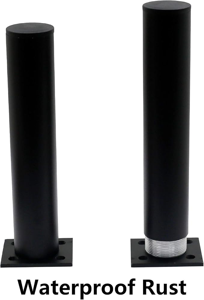 4 Pack Adjustable Furniture Legs Round 1.5" Dia Thickened Aluminum Alloy Sofa - Image 3