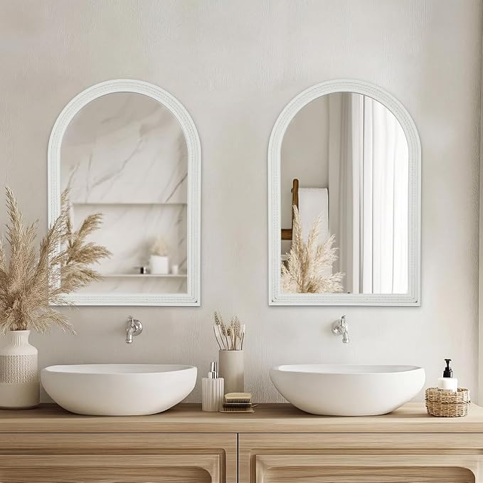Arched Vanity Mirror for Wall, Decorative Rope Mirror for Bathroom, Living Room - Image 4