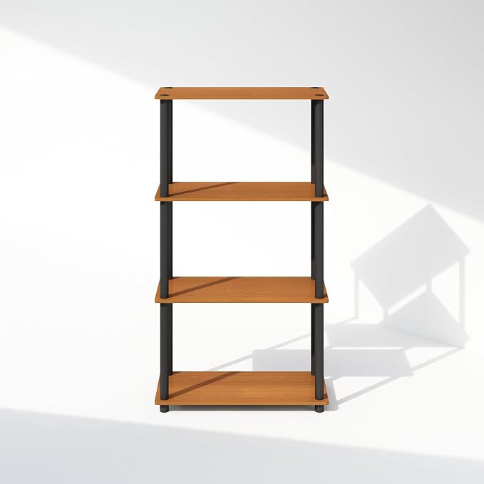 Furinno Turn-N-Tube Book Shelf, 4-Tier Bookshelf, Bookcase - Image 8