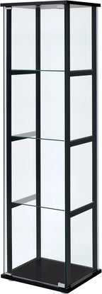 Coaster Home Furnishings Cyclamen 64-inch 5-Tier Clear Tempered Glass Curio - Image 5