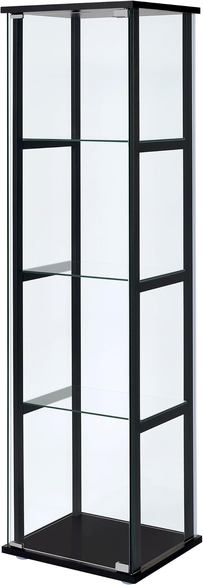 Coaster Home Furnishings Cyclamen 64-inch 5-Tier Clear Tempered Glass Curio - Image 5