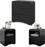 3 Piece Bedroom Set, Dresser and Nightstand Sets by SOLACEFURNITURE