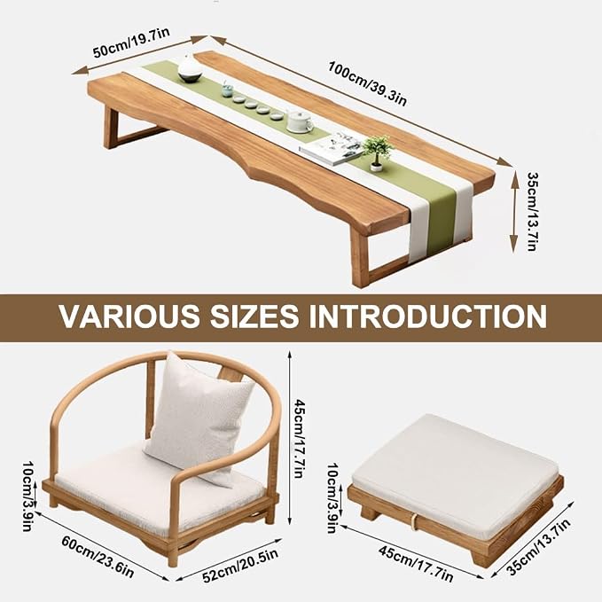 Wooden Japanese Floor Table - Image 2