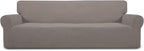 Easy-Going Stretch 4 Seater Oversized Sofa Couch Cover Taupe | 1-Piece Extra by Easy-Going