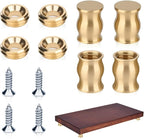 Brass Cutting Board Feet, Including Stainless Steel Screws, Silicone Nonslip by Unknown