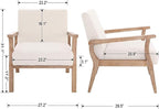 Beige Accent Chairs Set of 2 - Image 2