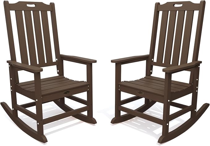 THOEOE Oversized Rocking Chair Set of 2, Outdoor Rocking Chair by THOEOE