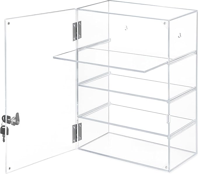 Acrylic Display Case with Lock – Acrylic Storage Chest by KaloTidy