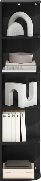 Furinno PASIR Book Shelf, 5-Tier Corner Bookshelf - Image 4
