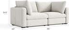 LINSY HOME Modern 2-Seater Sofa, Customizable Living Room Furniture - Image 2