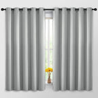 Yakamok Room Darkening Curtains 62x63 inch Length Light Grey-Living Room | 2 by Yakamok