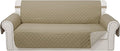 Reversible Couch Cover for 3 Cushion, Camel/Beige | Couch Cover for Sofa by LuxshareHome