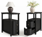 LITTLE TREE Solid Wood End Table Set 2 - Image 8