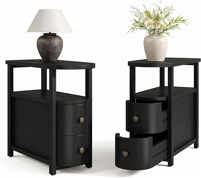 LITTLE TREE Solid Wood End Table Set 2 - Image 8