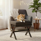 BAMBOOHOMIE Foldable Foot Stool Ottoman, Small Padded Foot Rest - Image 8