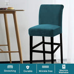 Turquoize Bar Stool Covers 2 Pack Bar Stool Covers - Image 2
