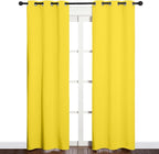 NICETOWN Window Curtain Panels, Thermal Insulated Solid Grommet Draperies/Drapes - Image 2
