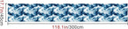 HOMETITUTE Blue Wave Pattern Wallpaper Peel and Stick Self Adhesive Vinyl Wall - Image 2