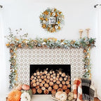 Fall Wreath Pumpkin Garland Thanksgiving Autumn Neutral Garlands Decoration - Image 6