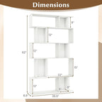 Giantex 5-Tier Bookshelves Set of 2, 10-Cube Geometric Bookcase - Image 3