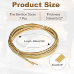 MECCANIXITY 7 Rolls Bamboo Strips - Image 2