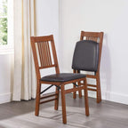MECO Stakmore True Mission Wooden Folding Chairs - Image 2