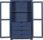 VilroCaz 75'' Tall Kitchen Pantry, Wood Freestanding Kitchen Storage Cabinet - Image 5