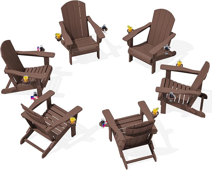 SERWALL Adirondack Chair with Cup Holders by SERWALL