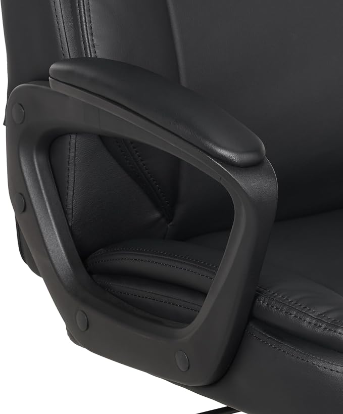 Amazon Basics Classic Puresoft PU Padded Mid-Back Office Desk Chair - Image 6