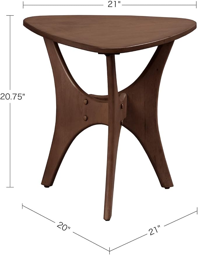 INK+IVY Blaze Triangle Wood Triangle Sofa Table Plywood - Image 3