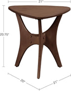 INK+IVY Blaze Triangle Wood Triangle Sofa Table Plywood - Image 3