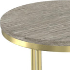 SIMPLIHOME Ashley Nesting Tables Set – 16 inch Wide Genuine Marble Top Metal - Image 9