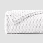 BEDELITE White Throw Blanket for Couch, Soft Cozy Gifts for Women, 50 * 60 | 3D - Image 2