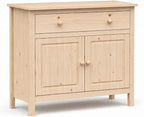 From the Tree Furniture 44" Wide Solid Pine Shaker Sideboard Buffet Cabinet — 2 - Image 4