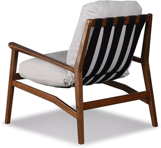 Grain Wood Furniture Solid Wood Mid Century Lounge Chair - Image 8