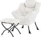 Tiita Lazy Chair with Ottoman, Comfy Leisure Sofa Armchair with Ottoman by TiitaHome