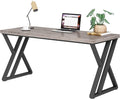 LITTLE TREE 55 Inch Large Simple Industrial Computer Desk Study Writing Table by LITTLETREE