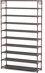 LANTEFUL 10 Tiers Shoe Rack 50 Pairs Large Capacity Tall Shoe Organizer Sturdy - Image 8