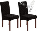 Genina Waterproof Chair Covers for Dining Room, Stretch Jacquard Dining Chair by Genina