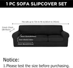 HunnmingRe Sofa Covers for 3 Cushion Couch Stretch Sofa and Loveseat Covers Set - Image 2