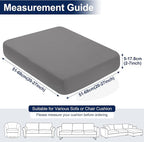Smiry Waterproof Patio Cushion Covers, Stretch Outdoor Furniture Covers | Couch - Image 6