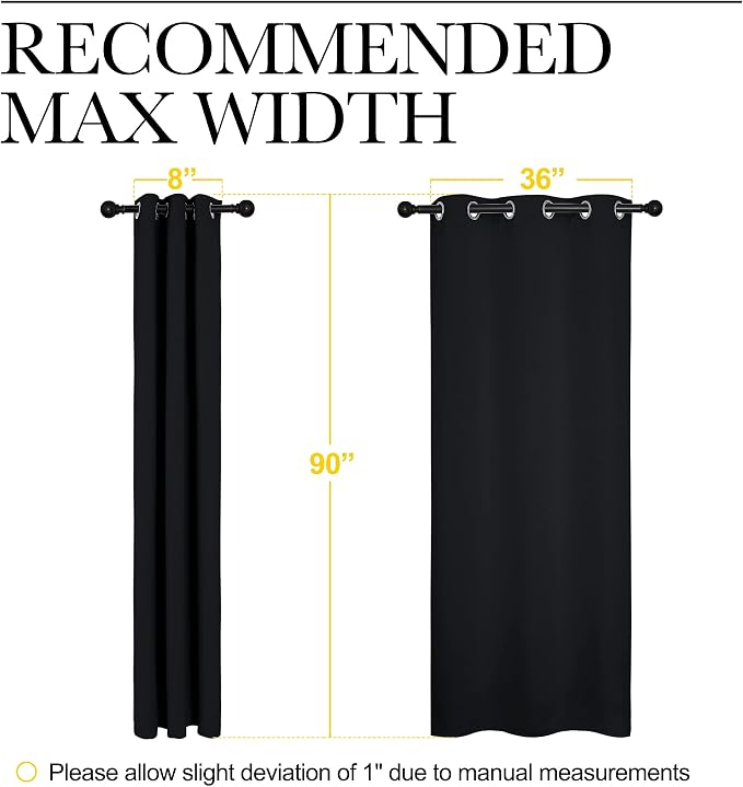 NICETOWN Black Out Curtain Panels - Image 7