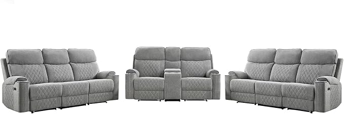 HAOMARKETS 3-Piece Power Recliner Sofa Set - Image 8