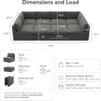 mopio Oversized Modular Sectional Sofa - Image 2