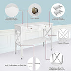 ChooChoo Console Table with Drawers, Narrow Wood Accent Sofa Table Entryway - Image 5