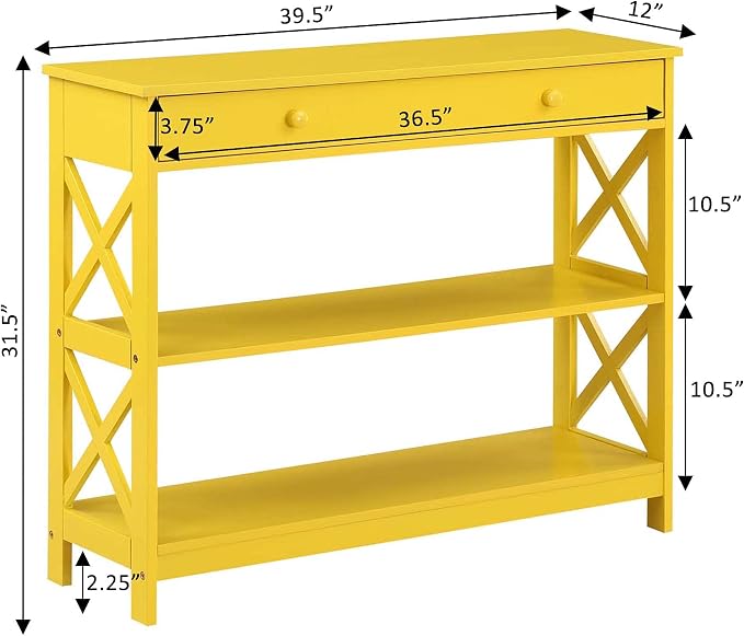 Convenience Concepts Oxford 1 Drawer Console Table - Image 3